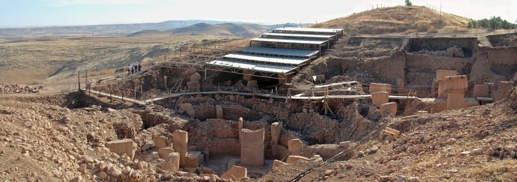 Göbeklitepe kazı alanının panoramik görünümü